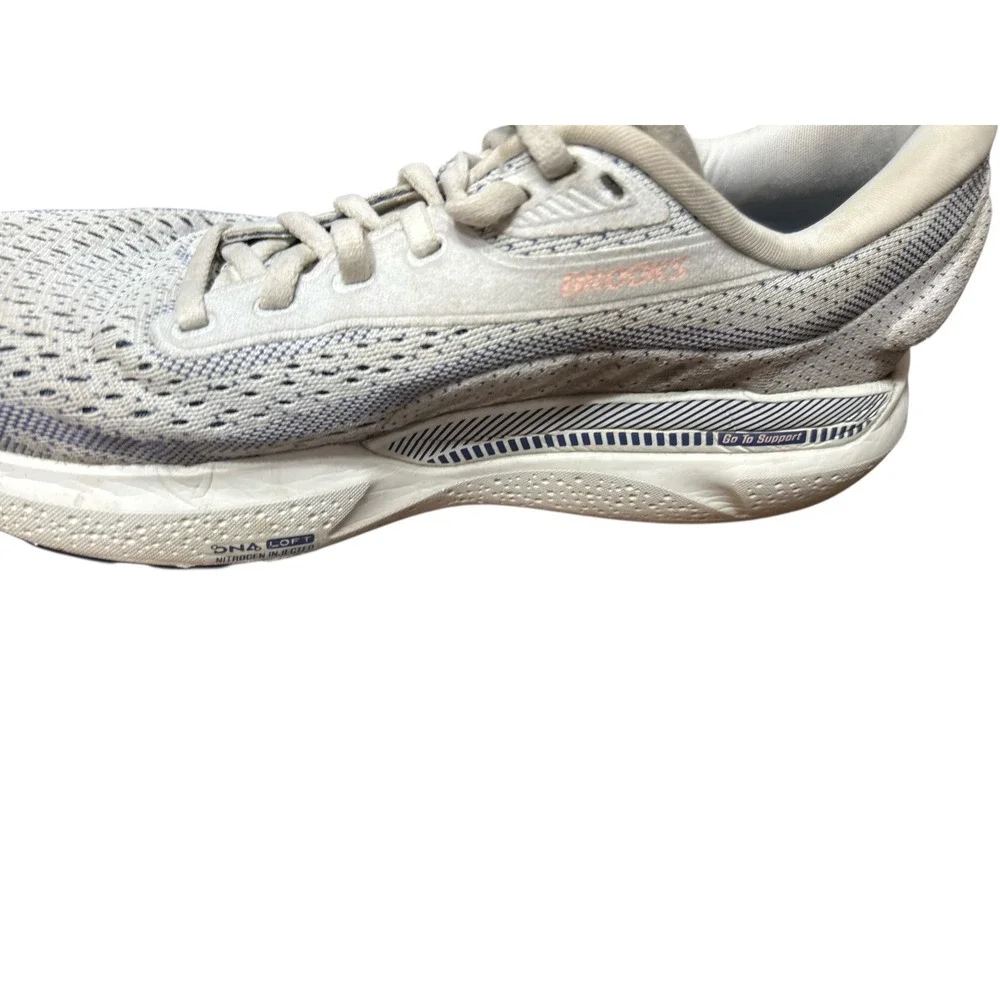 Brooks Ghost 13 Running Shoes Women's‎ Size 8 Wide Light Gray Blue